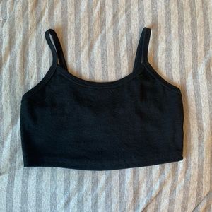 Black crop top size M